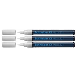 Lot de 3 Marqueurs peinture Maxx 271 blanc SCHNEIDER