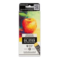 Huile stick - Extra-fine - Solide - Sennelier - 6 couleurs - Pomme bicolore