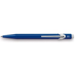 Stylo à bille - Corps bleu saphir - Métal - Encre bleue - Pointe moyenne - Caran d'Ache - 849