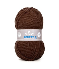 Fil à tricoter Knitty 6 - 100GR - DMC Just Knitting Marron (947)