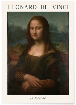 Affiche Léonard de Vinci La Joconde | A3 : 29,7x42cm
