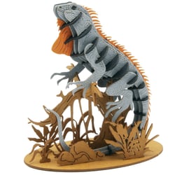 Maquette 3D en papier Lézard