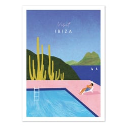 Affiche 30x40 cm - Visit Ibiza - Henry Rivers