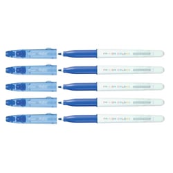 Lot de 5 feutres de coloriage effaçables - PILOT Frixion Colors - Pointe moyenne - Bleu