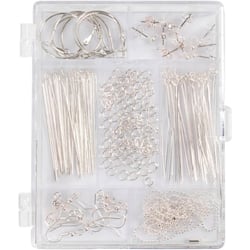 Kit de démarrage pour Bijoux, ca. 175 pièce, argenté, 1 set