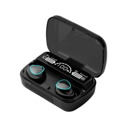 Ecouteurs Bluetooth Sans Fil Étanche Avec Affichage Digital Et Boîtier Charge Noir YONIS