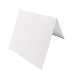 Cartes pliées Florence - Lisse - 50 cartes - Blanc - 15,5 x 15,5 cm - 300 g/m²