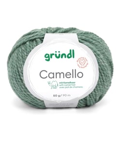 Pelote de Laine Mérinos et Chameau CAMELLO de Gründl – Fil Naturel Doux et Thermorégulateur 05 Vert