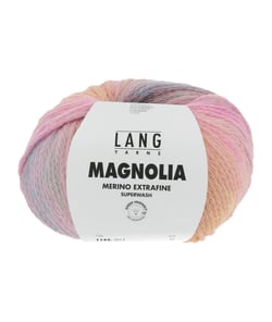 Fil à tricoter en laine mérinos MAGNOLIA - 100gr - Lang Yarns - Effet dégradé vivant 0014 Multicolore