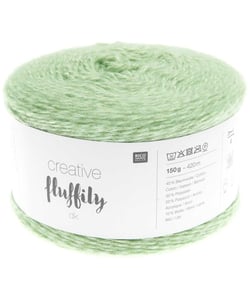 Coton à tricoter Creative FLUFFILY - 150 GR - Rico Design 22 Vert pastel