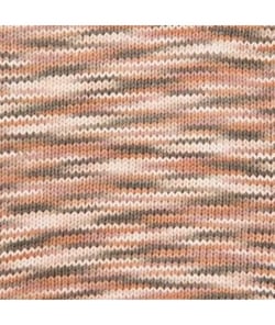 Fil à tricoter CREATIVE COTTON PRINT ARAN - Rico Design Multicolore (029 - ROSE/BRUN MIX)