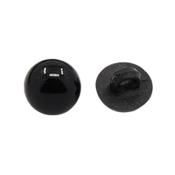 20 Boutons de Tige noir Acrylique diamètre 11 mm 1 trou - creation couture Diy