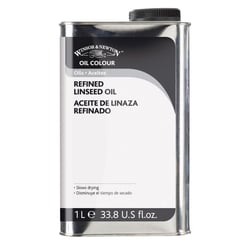 Huile de lin raffinée - Peinture à l'huile - 1 litre - Winsor & Newton