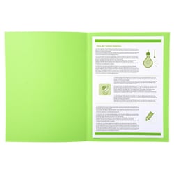 Paquet 50 chemises Forever® 220 100% recyclé avec impression - 24x32cm - Vert vif - x 5 - Exacompta