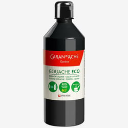 Peinture gouache - Noir - Mat - 500ml - Caran d'Ache - Gouache Eco