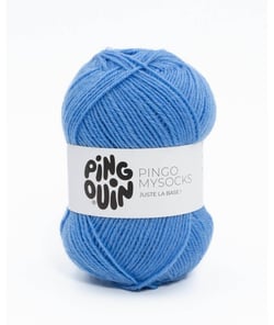 Fil spécial chaussette à tricoter PINGO MYSOCKS - Pingouin Jean Bleu