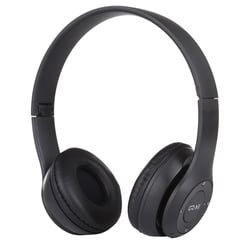 Casque Bluetooth Pliable Sans Fil, Support MP3 FM Appel, Autonomie 18h, Charge 2h Noir YONIS