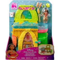 Coffret la maison sur l'ile de moana de vaiana 28 cm transformable + 1 figurine + 9 accessoires - mattel - jdp60
