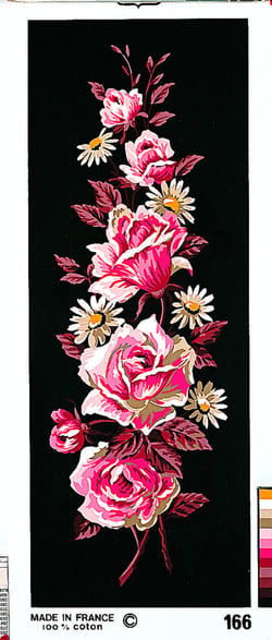 Canevas Pénélope Antique Roses roses 25x60cm