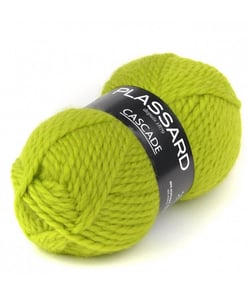 Pelote de laine et alpaga à tricoter CASCADE - 100GR - Plassard 11 Vert