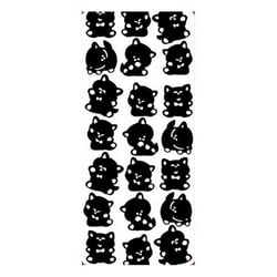 1 planche de stickers autocollants peel off doré CHAT 5302