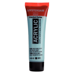 Peinture acrylique en tube - Bleu céleste clair - 551 - Amsterdam - 20ml