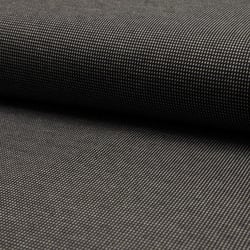 Tissu Jacquard polyviscose  extensible Pointillés blancs sur fond Noir