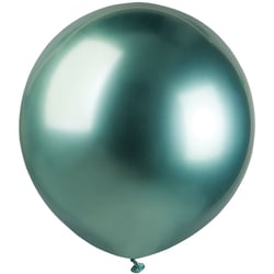 3 Ballons Vert Chromé Ø48cm
