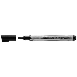 Lot de 12 Feutres tableau blanc effaçable LIQUID INK Pocket Pointe Ogive Moy. Noir VELLEDA
