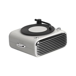 Enceinte Bluetooth Rétro Vinyle Portable Son Stéréo Autonomie Longue Blanc YONIS