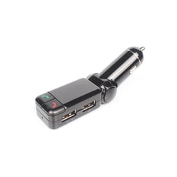 Avizar Kit Mains Libres Bluetooth pour Voiture avec Transmetteur Appels FM Noir