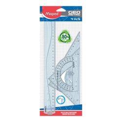 Set de traçage - Règle - Rapporteur - 2 équerres - Maped - Geometric