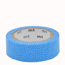 Masking tape - Pois Samekomon bleu - 7 m x 15mm