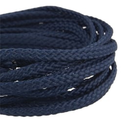 Bobine 50m Cordon damier polyester 5mm marine