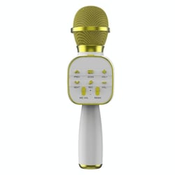 Microphone Bluetooth Sans Fil Rose Qualité Audio TWS Batterie Longue Durée YONIS