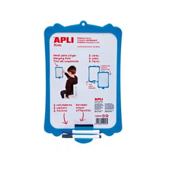 Ardoise Effacable avec marqueur et affacette - Apli Agipa - Bleu