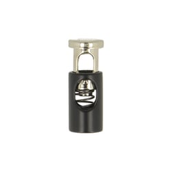 Lot de 2 serres cordons métal noir/argent 22mm x 16mm