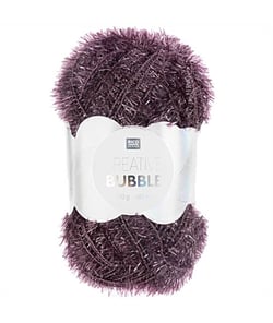 Fil éponge vaisselle à tricoter Creative Bubble - Rico Design 38 Mauve violet