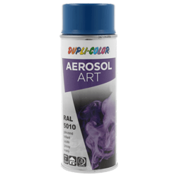 Spray de peinture - Bleu gentiane - RAL 5010 - Brillant - Tous supports - Aérosol Art