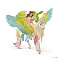 Figurines - Fée Surah avec un pégase scintillant