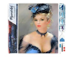 Diamond Painting Broderie Diamant Figured’Art 40x50cm toile entière roulée avec diamants carrés - Une femme très élégante