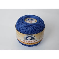 Fil à crocheter Babylo Gross. 10 - Col. 482 - Bleu