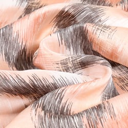 Tissu Satin de Viscose Griff sur fond Rose poudré
