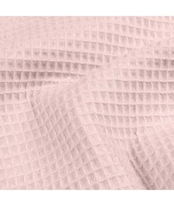 Tissu coton Nid d'Abeille de 150 cm de largeur Rose vendu par 50 cm