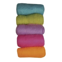 Laine vierge, "Easy going" Mélange d'été, Toison, 5 couleurs à 20g