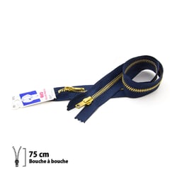 Fermeture éclair Z17 - bouche à bouche 6mm - 75 cm