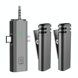 Microphone Sans Fil 3 En 1 Pour Téléphone Caméra Et Haut-Parleur YONIS