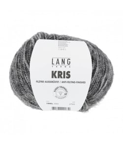 Pelote de laine KRIS - Lang Yarns 0002 Gris