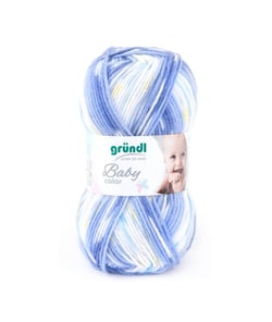 Fil layette à tricoter BABY COLOR - Grundl - certifié Oeko-Tex 05 Bleu