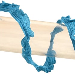 Bobine 25m galon festonné 10mm Bleu canard